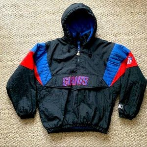 VINTAGE 90’s | Authentic Starter ‘Proline’ Pullover Jacket | 
 NEW YORK GIANTS